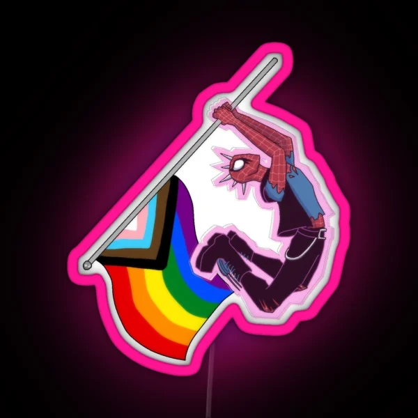 Progress Pride Spiderpunk RGB Neon Sign
