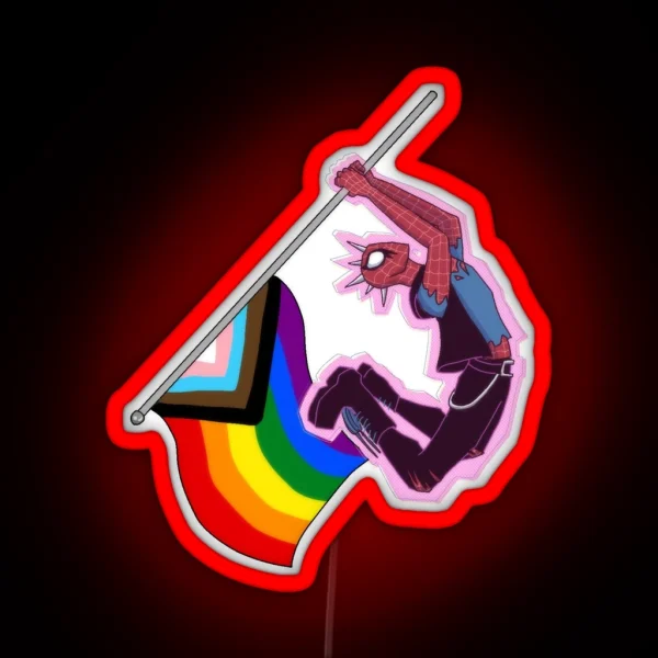Progress Pride Spiderpunk RGB Neon Sign