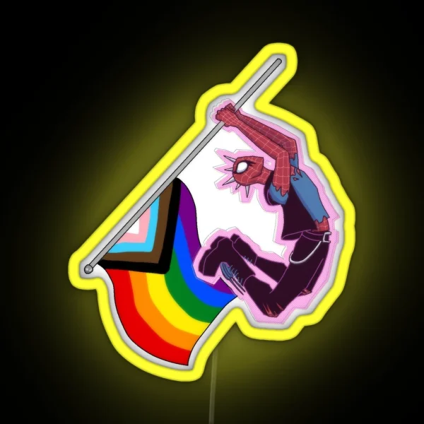 Progress Pride Spiderpunk RGB Neon Sign