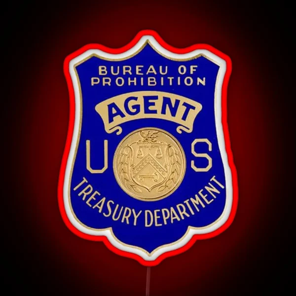 Prohibition Agent RGB Neon Sign