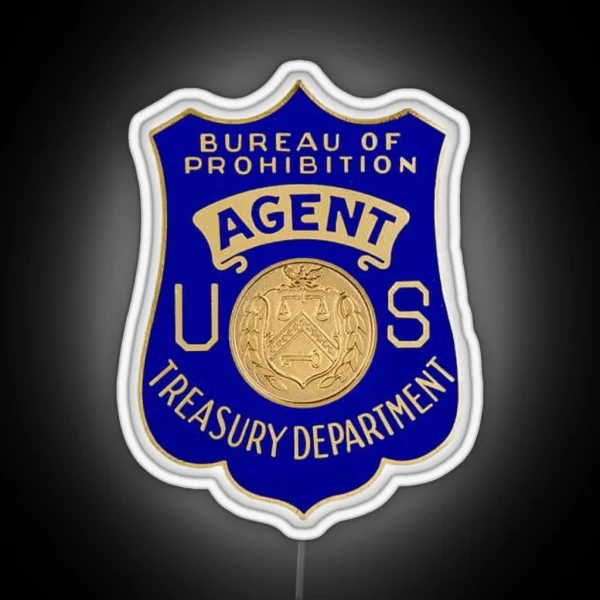 Prohibition Agent RGB Neon Sign