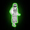 Vintage Prohibition era style neon bar decoration with curly letters
