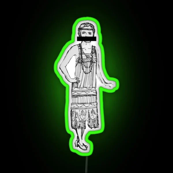 Prohibition And Curls RGB Neon Sign