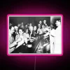 Vintage Prohibition themed black and white RGB neon art display