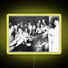 Vintage art prohibition party inspired black and white neon sign