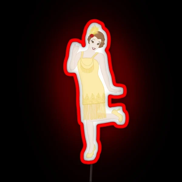 Prohibition Princess 7 RGB Neon Sign