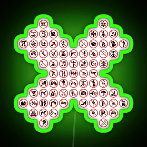 Prohibition RGB Neon Sign