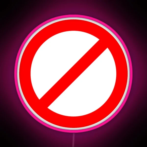 Prohibition RGB Neon Sign
