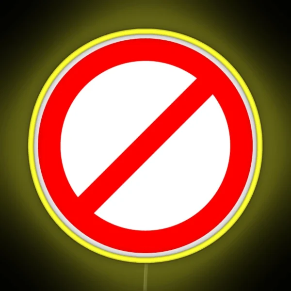 Prohibition RGB Neon Sign