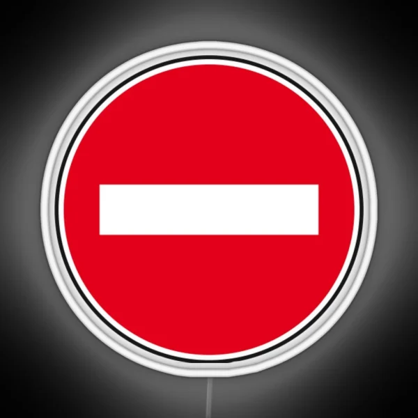 Prohibition Sign RGB Neon Sign