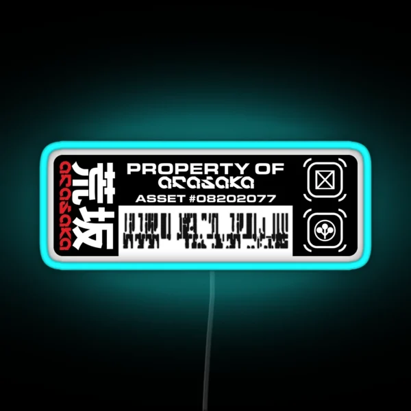 Property Of Arasaka RGB Neon Sign