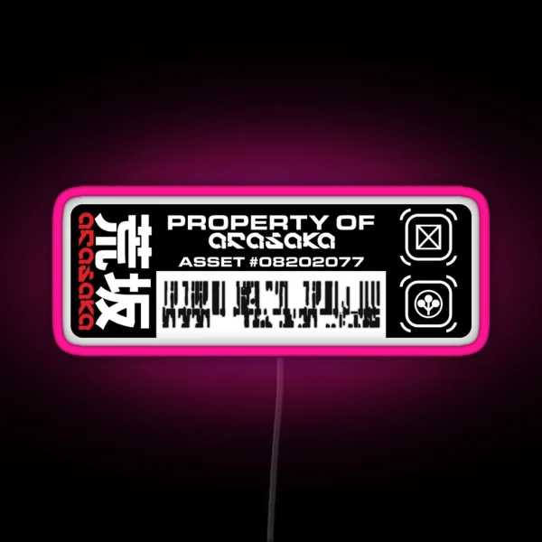 Property Of Arasaka RGB Neon Sign