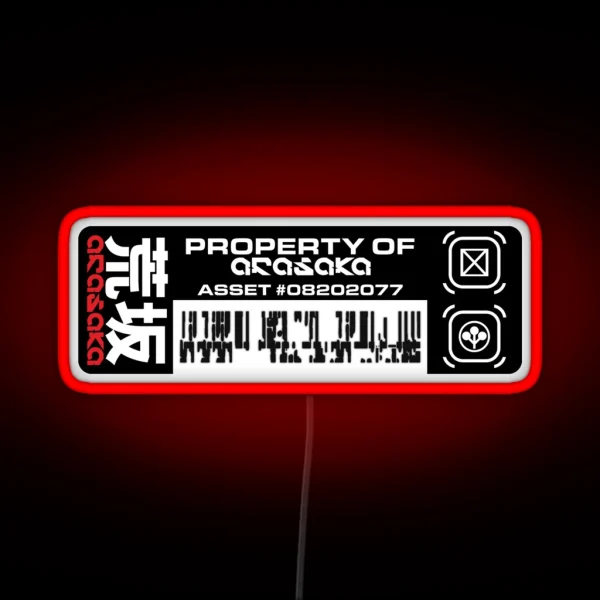 Property Of Arasaka RGB Neon Sign