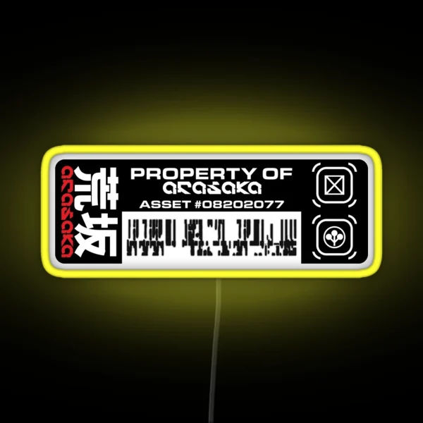 Property Of Arasaka RGB Neon Sign