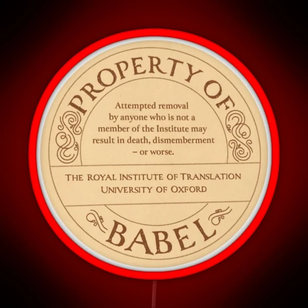 Property Of Babel RGB Neon Sign