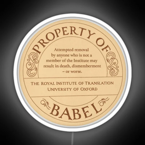 Property Of Babel RGB Neon Sign