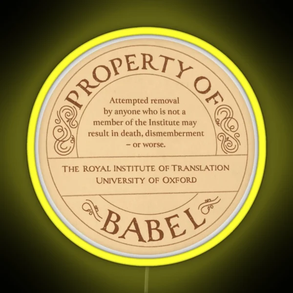 Property Of Babel RGB Neon Sign