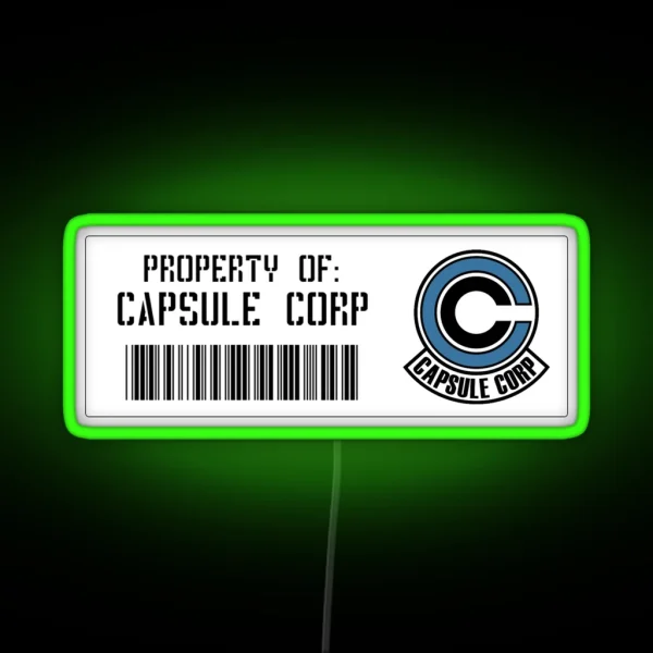Property Of Capsule Corp V5 RGB Neon Sign