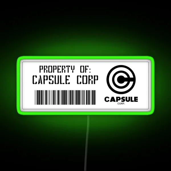 Property Of Capsule Corp V6 RGB Neon Sign