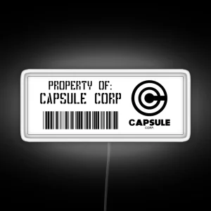 Property Of Capsule Corp V6 RGB Neon Sign