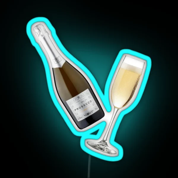 Prosecco Pattern RGB Neon Sign