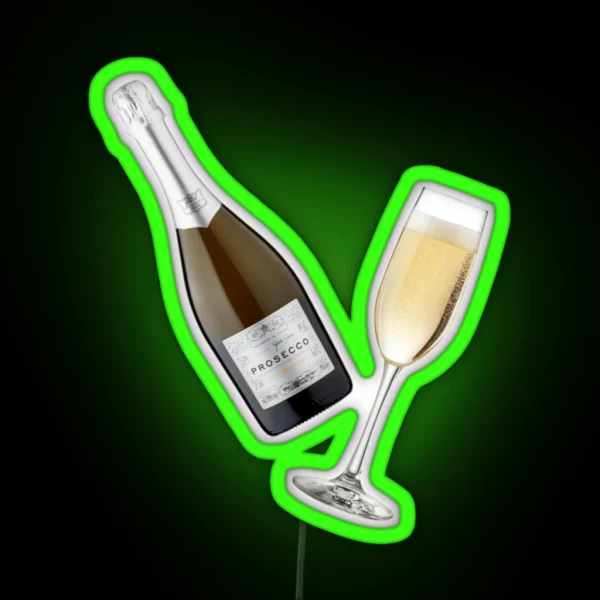 Prosecco Pattern RGB Neon Sign