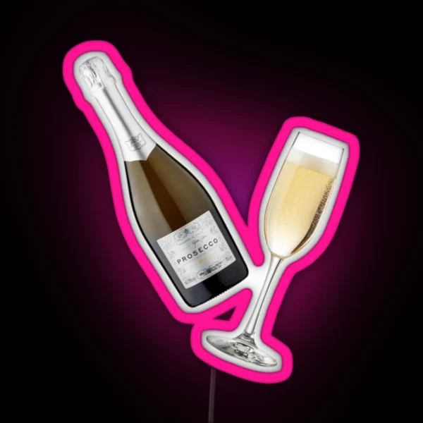 Prosecco Pattern RGB Neon Sign