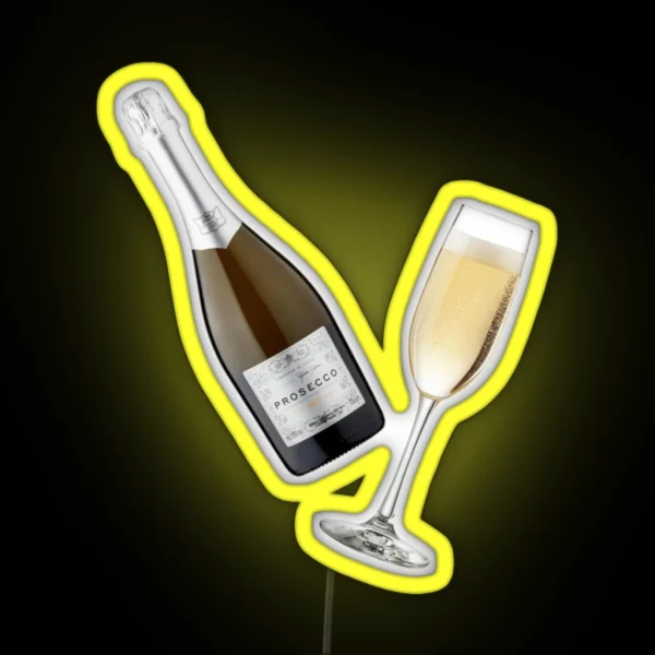 Prosecco Pattern RGB Neon Sign
