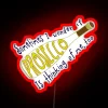 Vibrant RGB neon sign for wine enthusiasts and Italy lovers