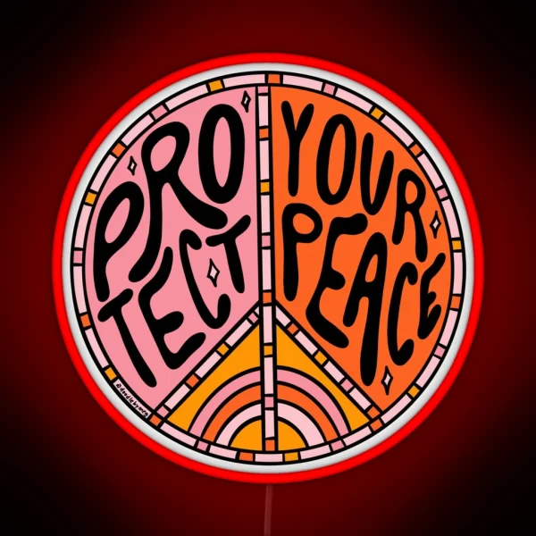Protect Your Peace RGB Neon Sign