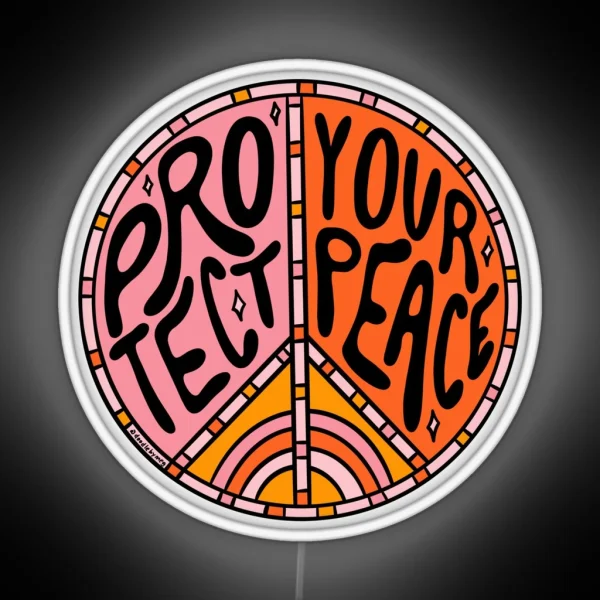Protect Your Peace RGB Neon Sign