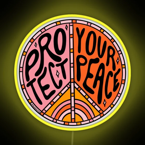 Protect Your Peace RGB Neon Sign