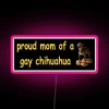 RGB Neon Sign Pride Symbol for Gay Pet Owner's Home