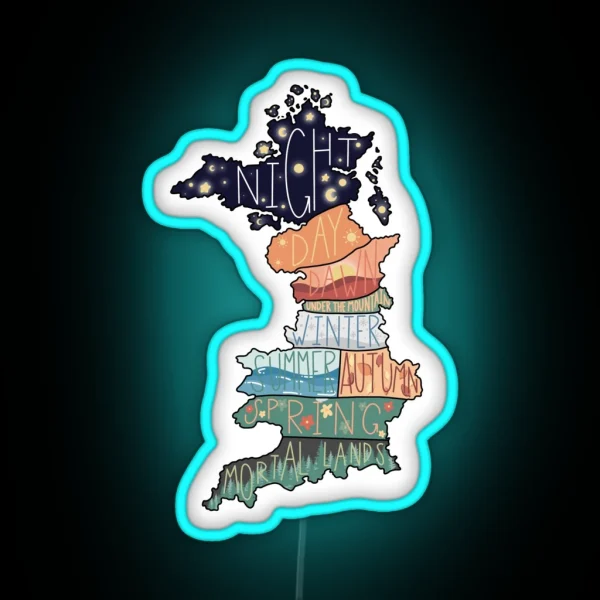 Prythian Map RGB Neon Sign