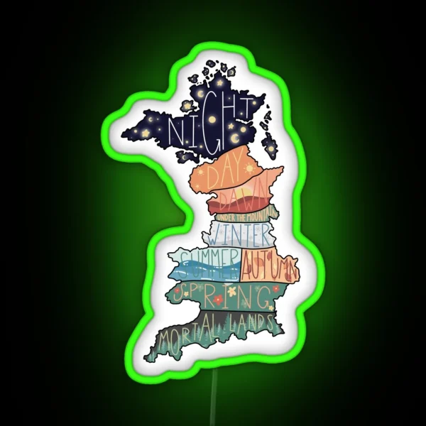 Prythian Map RGB Neon Sign
