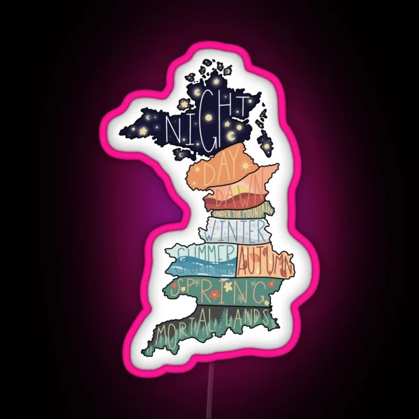 Prythian Map RGB Neon Sign