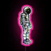 Vibrant psychedelic astronaut themed neon art display RGB LED sign