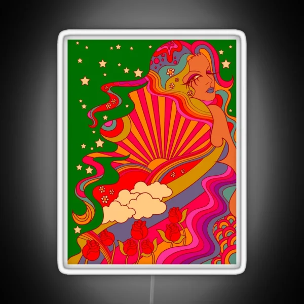 Psychedelic Lady RGB Neon Sign