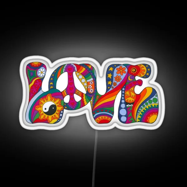 Psychedelic Love RGB Neon Sign
