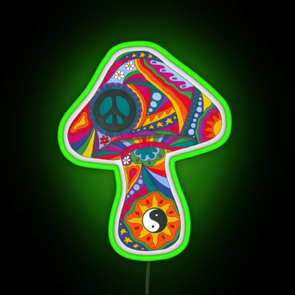 Psychedelic Mushroom RGB Neon Sign