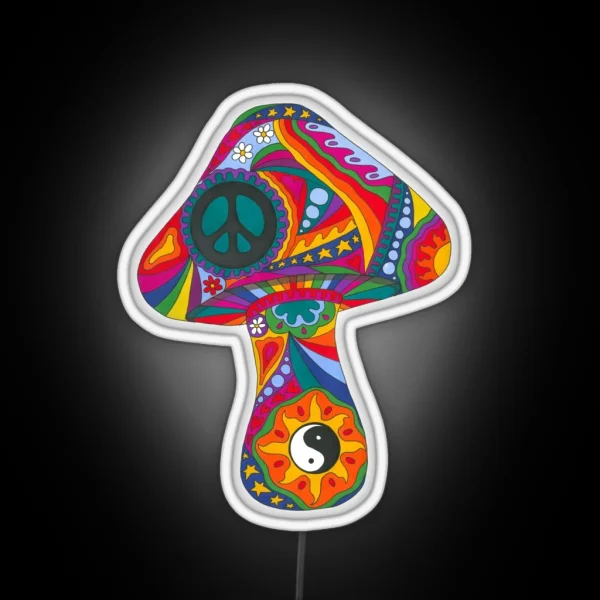 Psychedelic Mushroom RGB Neon Sign