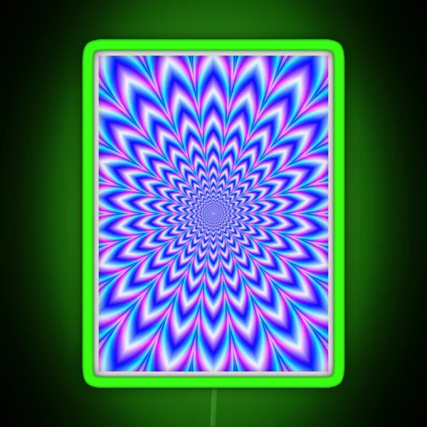 Psychedelic Pulse In Blue And Pink RGB Neon Sign