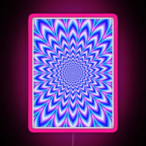 Psychedelic Pulse In Blue And Pink RGB Neon Sign