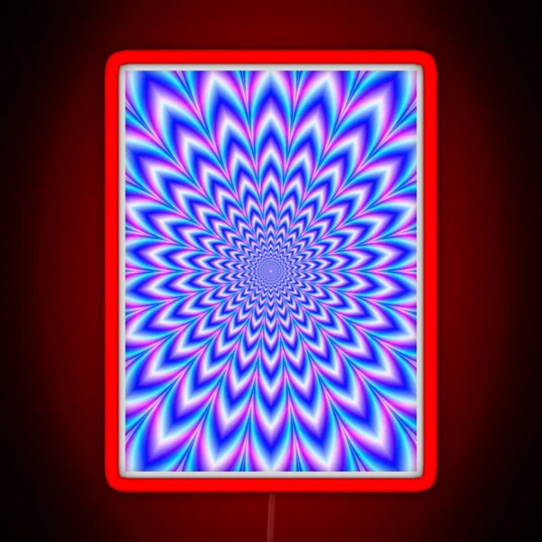 Psychedelic Pulse In Blue And Pink RGB Neon Sign