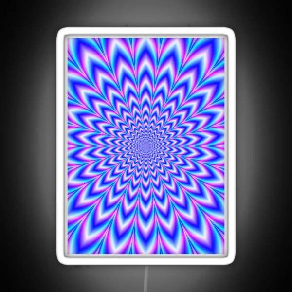 Psychedelic Pulse In Blue And Pink RGB Neon Sign