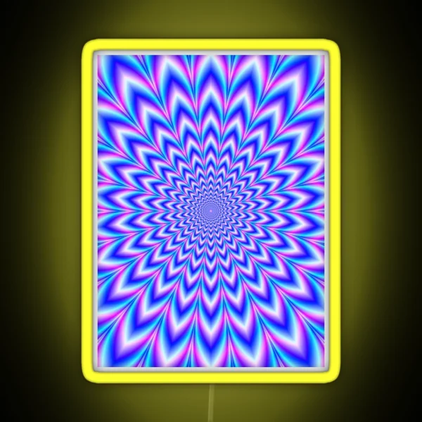 Psychedelic Pulse In Blue And Pink RGB Neon Sign