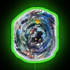 Vibrant psychedelic colors illuminate modern spaces with radiant neon glow