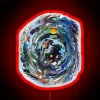 Add vibrant cosmic ambiance with glowing psychedelic space design lighting.