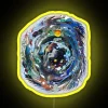 Eye-catching psychedelic space-themed multicolor LED display neon signage solution