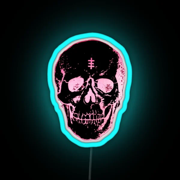 Psychic TV Scull Design RGB Neon Sign